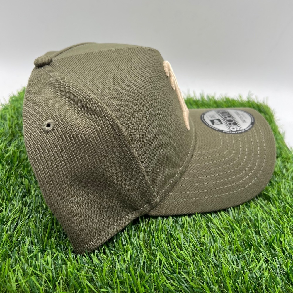 New‎ Era Oakland Athletics Olive Green Tonal Floral 9Forty A Frame Snapback Hat - Picture 4 of 8